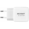 VOLTCRAFT UC-2ACX001 USB nabíječka, GaN, 1x USB A , 1x USB-C®, 25 W, Dodávka energie, bílá