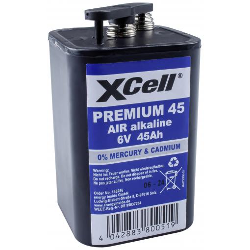 XCell Premium 45 speciální typ baterie 4R25 pružinový kontakt zinko-vzduchová 6 V 45000 mAh 1 ks