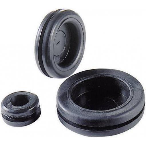 Richco DGB-7 uzávěr / záslepka Průměr svorky (max.) 11 mm Tloušťka montážní desky (max.) 1.5 mm vinyl černá 1 ks