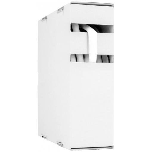 Hongshang 2111642118 smršťovací bužírka bez lepidla bílá 6.40 mm 3.20 mm Poměr smrštění:2:1 10 m