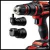 Einhell Power X-Change TE-CD 18/45 3X-Li +22 aku vrtací šroubovák, 18 V, 2 Ah vč. úhlového adaptéru , vč. nabíječky, akumulátor, 4513990