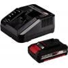 Einhell Power X-Change TE-CD 18/45 3X-Li +22 aku vrtací šroubovák, 18 V, 2 Ah vč. úhlového adaptéru , vč. nabíječky, akumulátor, 4513990