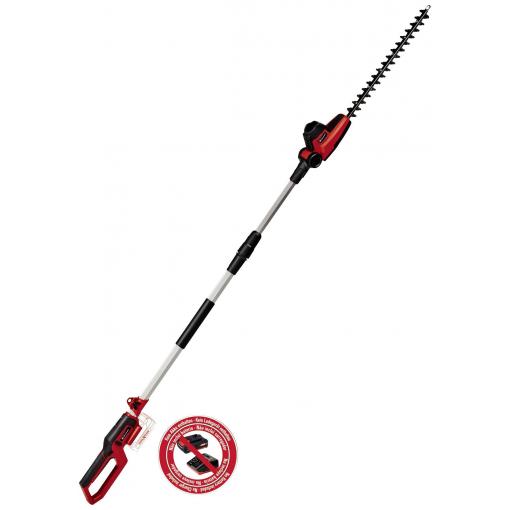 Einhell Power X-Change GC-HH 18/45 Li T-Solo akumulátor nůžky na živý plot nastavitelná řídítka, měkká rukojeť, nosný popruh, bez akumulátoru, bez nabíječky 18