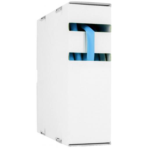Hongshang 211124368 smršťovací bužírka bez lepidla modrá 1.60 mm 0.80 mm Poměr smrštění:2:1 15 m