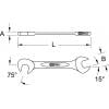 KS Tools 517.1842 5171842 oboustranný plochý klíč Délka klíče (cm) (jen pro nadpis) 17 mm