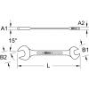 KS Tools 518.0711 5180711 oboustranný plochý klíč Délka klíče (cm) (jen pro nadpis) 17 - 19 mm