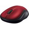 Logitech M185 optická myš, přenos bezdrátový, 3 tlačítko, 1000 dpi, červená