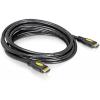 Delock HDMI kabel Zástrčka HDMI-A, Zástrčka HDMI-A 3.00 m černá 82454 4K UHD, pozlacené kontakty HDMI kabel