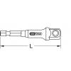 KS Tools 514.1106 514.1106 adaptér zástrčného klíče Pohon (šroubovák) 1/4 (6,3 mm) 65 mm 1 ks