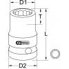 KS Tools 5150936 515.0936 12-hranný rázový nástrčný klíč 1 1/16 1 1/16 1/2