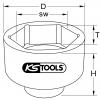 KS Tools 4603330 460.3330 klíč na nápravovou matici 120 mm