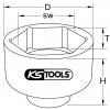 KS Tools 4602770 460.2770 klíč na nápravovou matici