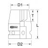 KS Tools 5151555 515.1555 rázový nástrčný klíč 3/8