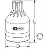 KS Tools 5150013 515.0013 Nástrčný klíč