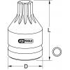 KS Tools 5151171 515.1171 Nástrčný klíč