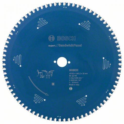 Bosch Accessories Expert for Sandwich Panel 2608644147 pilový kotouč 355 x 30 x 2.2 mm Počet zubů (na palec): 80 1 ks