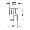 KS Tools 1171367 117.1367 Nástrčný klíč 1 1/4