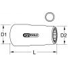 KS Tools 1173838 117.3838 12-hranný Nástrčný klíč izolovaná 13 mm 13 mm 3/8