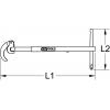 KS Tools 1262000 Umyvadlový klíč na vodovodní matice