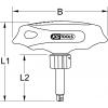 KS Tools 151.1109 šroubovák s nástrčným klíčem DIN 3120, DIN ISO 1174, DIN 3122, DIN ISO 3315