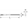 KS Tools 1403051 Pilník Délka 145 mm 1 ks