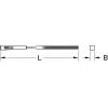 KS Tools 1403056 Pilník Délka 145 mm 1 ks