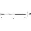 KS Tools 1403059 Pilník Délka 145 mm 1 ks