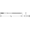 KS Tools 1403058 Pilník Délka 145 mm 1 ks