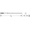 KS Tools 1403053 Pilník Délka 145 mm 1 ks