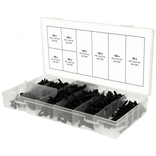 KS Tools 970.0800 9700800 sada šroubů do plechu 1 ks