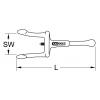 KS Tools 1171183 117.1183 Protidržák drátu Délka klíče (cm) (jen pro nadpis) 25 - 50 mm