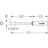 KS Tools 117.1179 šroubovák s nástrčným klíčem Velikost klíče: 4 mm