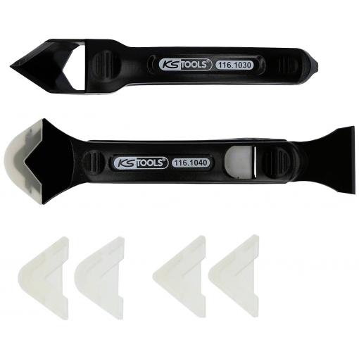 KS Tools 1161050 Sada silikonové škrabky a stěrky