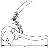 KS Tools 1151097 Nýtované uvolňovací kleště, červené, zahnuté, 100 mm