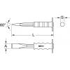 KS Tools Zednický sekáč s ochrannou rukojetí, 8-hranné, 250 mm 1620222