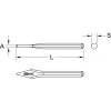 KS Tools Křížové dláto, 8-hranné, 4x 125 mm 1620301