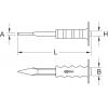 KS Tools Křížové dláto s ruční ochrannou rukojetí, ploché oválné, 250 mm 1620293