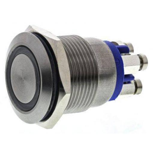 Bulgin, MPI002/TE/BL/12 tlačítkový spínač, 24 V/DC, 50 mA, 1 ks