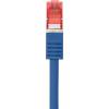 Renkforce RF-4981664 RJ45 síťové kabely, propojovací kabely CAT 6 S/FTP 2.00 m modrá s ochranou, pozlacené kontakty, samozhášecí 1 ks