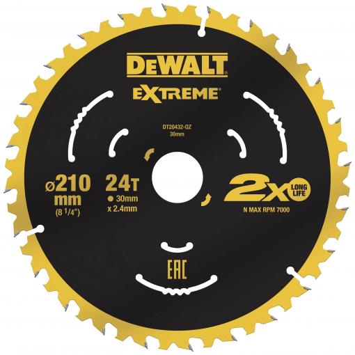 DEWALT DT20432-QZ DT20432-QZ pilový kotouč 210 x 30 x 2.4 mm Počet zubů (na palec): 24 1 ks