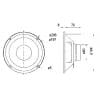 Visaton W 200 - 8 Ohm 8 palec 20.6 cm basový reproduktor 50 W 8 Ω
