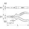 KS Tools 965.0610 telefonní kleště 17 cm