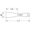 KS Tools 9620301 Špachtle seškrabovací (d x š) 200 mm x 25 mm