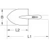 KS Tools 9639632 skládací rýč
