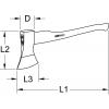 KS Tools 1402066 sekyra 700 mm 1800 Hmotnost hlavy 1250 g