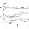 KS Tools 1192023 telefonní kleště 16 cm