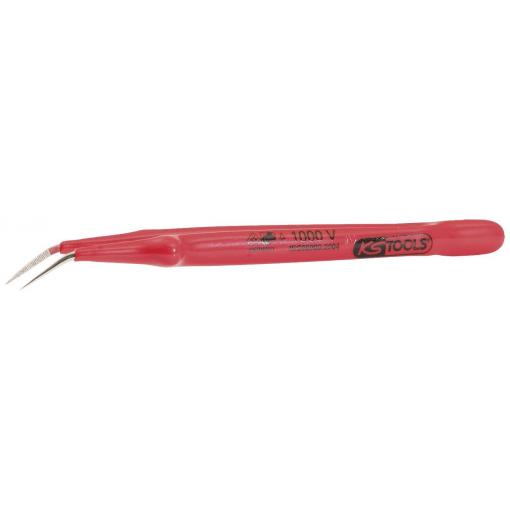 KS Tools 1171624 Pinzeta, špičatá, zahnutá, 200 mm