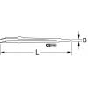 KS Tools 1171623 Pinzeta, špičatá, zahnutá, 145 mm