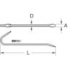 Žehlička na hřebíky z NEREZOVÉ OCELI, 800 mm KS Tools 9643303