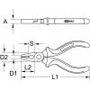 KS Tools 9650620 kombinované kleště, 160 mm, DIN ISO 5748